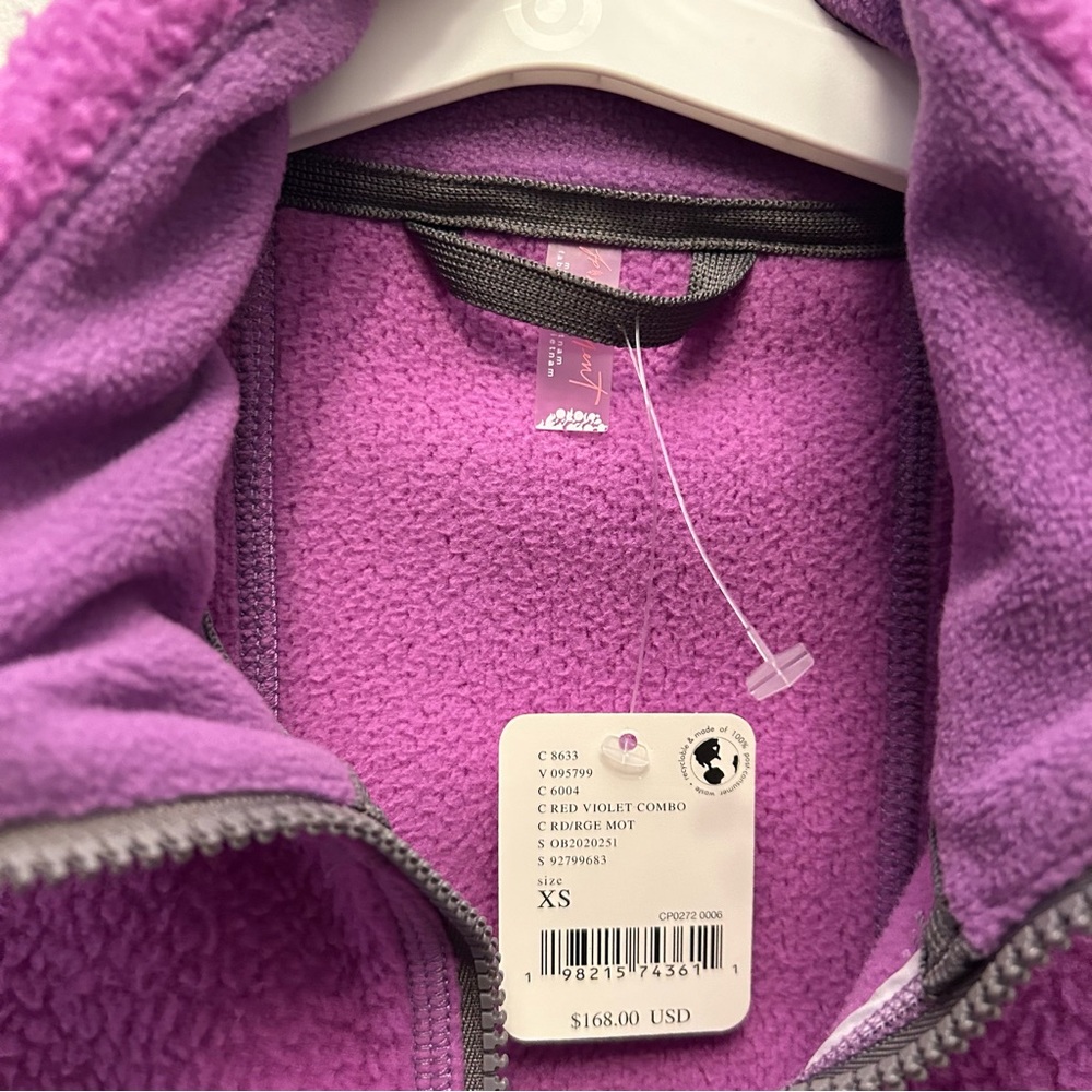 FP Movement Purple Hit The Slopes 1/4-zip Pullover fleece Sherpa size XS $168 - Picture 7 of 8
